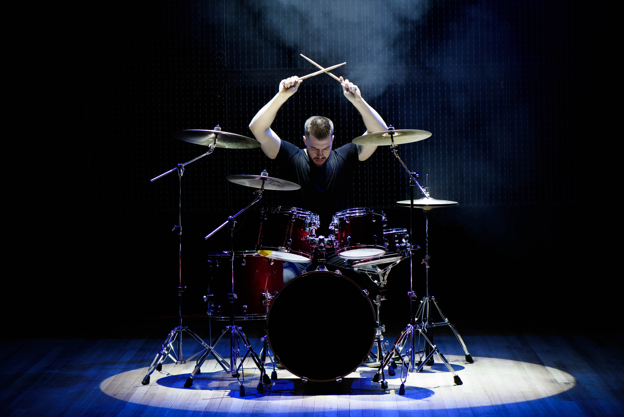 Person Playing Drums
